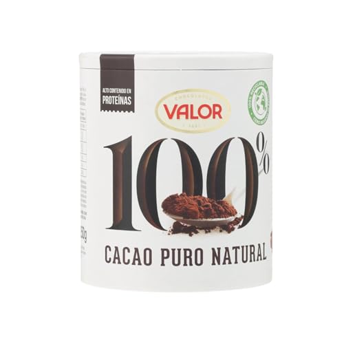 Valor - Cacao puro natur 100% soluble en polvo.Sin Azúcares Añadidos.Sin glúten.Intenso sabor y aroma.100% natural.Sol von Valor
