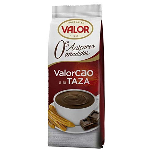 Valor - Valorcao a la Taza - Kakaopulver - 0% Zuckerzusatz - Glutenfrei - Ideal zu Churros 200 Gramm von Valor