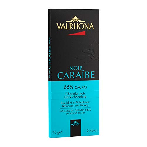 VALRHONA - Tafel Caraïbe 66% - Dunkle Schokolade - Tafel Schokolade - 70g von VALRHONA