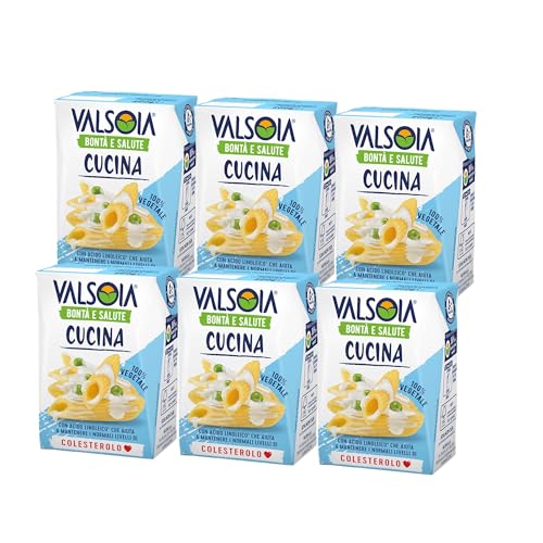 Valsoia, Condisoia Cream, Ideale Kochsahne für Laktoseintolerante, Veganer und Vegetarier, Vielseitig in der Küche einsetzbar, 6 x 200 g Valsoia, Condisoia Cream, Ideale Kochsahne für Laktoseintolerante, Veganer und Vegetarier, Vielseitig in der Küche einsetzbar, 6 x 200 g von Valsoia