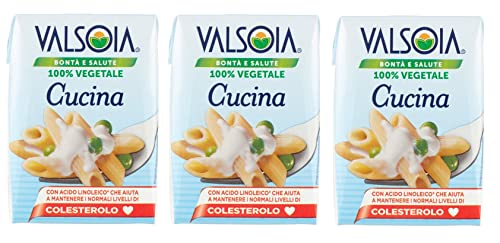 Valsoia Cucina Panna Vegetale Die Pflanzliche Alternative zu Kochsahne Sahne Sauce 3er Pack ( 3 x 200ml ) von Valsoia