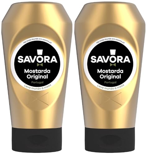 Exklusive portugiesische Savora Original Senf/Mostarda Original - 250g - 2er Pack (500g) von ValueAccess
