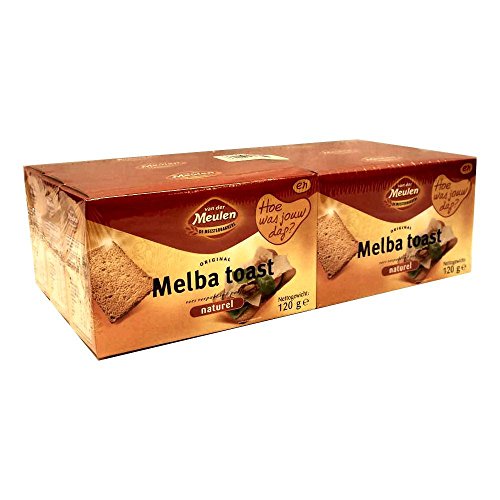 Van der Meulen original Melba Toast naturel 6 x 120g Packung von Van Der Meulen