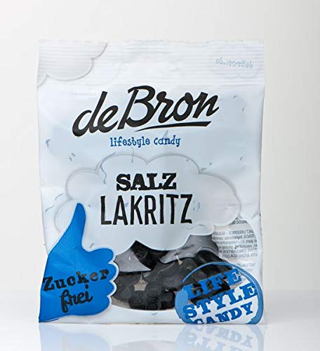 De Bron Salzlakritz Zuckerfrei 100 g von Van Vliet The Candy Company BV (NL)