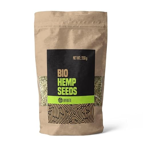 VanaVita BIO Hanfsamen - Geschälte Samen in BIO-Qualität, 31g pflanzliches Eiweiß, glutenfrei, unterstützen Immunsystem & Psyche, geeignet für Veganer & verschiedene Gerichte (250 g (50er pack)) VanaVita BIO Hanfsamen - Geschälte Samen in BIO-Qualität, 31g pflanzliches Eiweiß, glutenfrei, unterstützen Immunsystem & Psyche, geeignet für Veganer & verschiedene Gerichte (250 g (50er pack)) von VanaVita