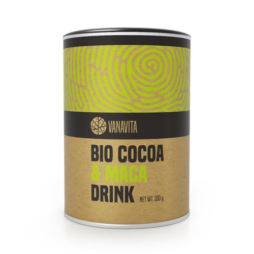 VanaVita BIO Kakao & Maca Pulver - Pflanzengetränk, Cocoa Maca Drink mit Kokosblütennektar, hoher Proteingehalt, Vegan, nur 5 Zutaten, ohne Zusatzstoffe, perfekt für Smoothies & Desserts, 300 g VanaVita BIO Kakao & Maca Pulver - Pflanzengetränk, Cocoa Maca Drink mit Kokosblütennektar, hoher Proteingehalt, Vegan, nur 5 Zutaten, ohne Zusatzstoffe, perfekt für Smoothies & Desserts, 300 g von VanaVita
