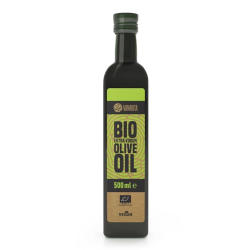 VanaVita Olivenöl BIO extra nativ - Hochwertiges kaltgepresstes Bio-Olivenöl, vielseitig für Salate & kalte Speisen, Extra Virgin Olive Oil für intensiveren Geschmack, niedriger Rauchpunkt, 500 ml VanaVita Olivenöl BIO extra nativ - Hochwertiges kaltgepresstes Bio-Olivenöl, vielseitig für Salate & kalte Speisen, Extra Virgin Olive Oil für intensiveren Geschmack, niedriger Rauchpunkt, 500 ml von VanaVita