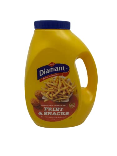 Diamant Pflanzliches Frittieröl für krosse Pommes Frites aus Holland 3 Liter Flasche von Vandemoortele