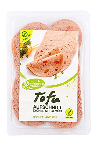 Tofu - Aufschnitt Lyoner mit Gemüse 80g von Vantastic Foods