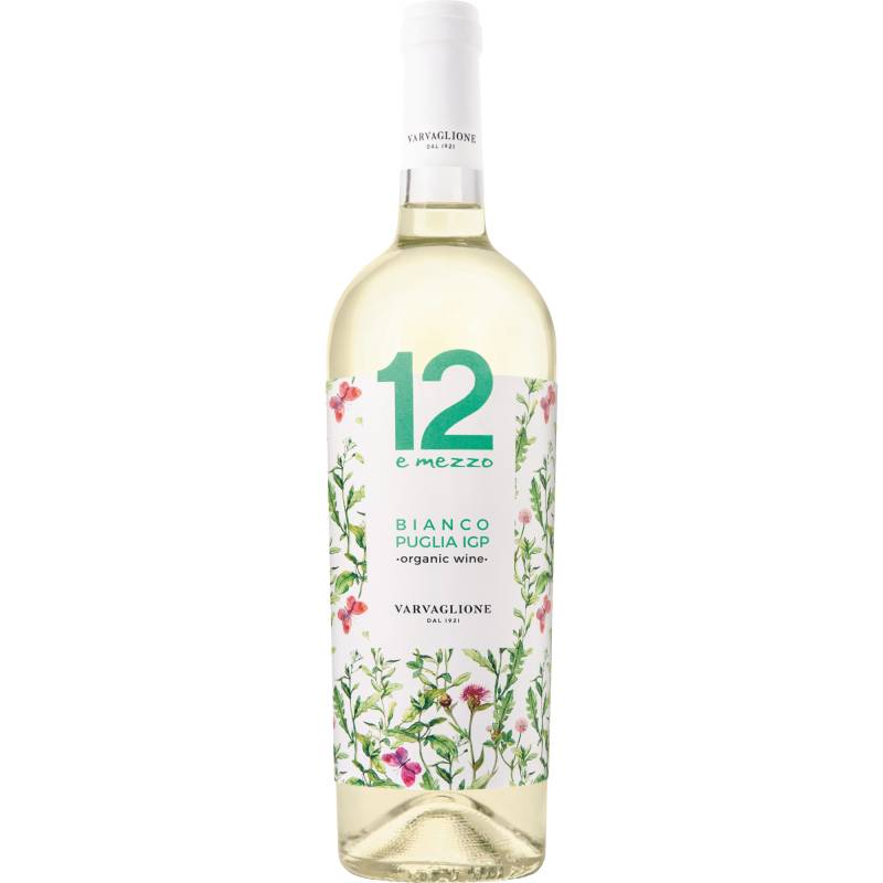 12 e mezzo Bianco, Puglia IGP, Apulien, 2024, Weißwein von Varvaglione Vigne e Vini Srl - Contrada Santa Lucia snc - 74020 Leporano - Italy