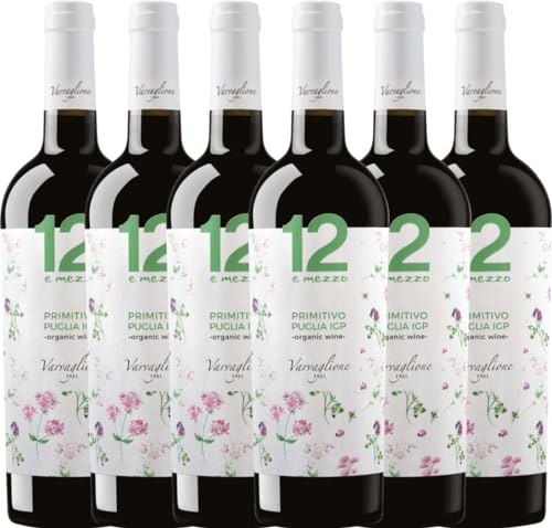 12 e Mezzo Primitivo Organic von Varvaglione - Rotwein 6 x 0,75l VINELLO - 6er - Weinpaket inkl. kostenlosem VINELLO.weinausgießer 12 e Mezzo Primitivo Organic von Varvaglione - Rotwein 6 x 0,75l VINELLO - 6er - Weinpaket inkl. kostenlosem VINELLO.weinausgießer von Varvaglione