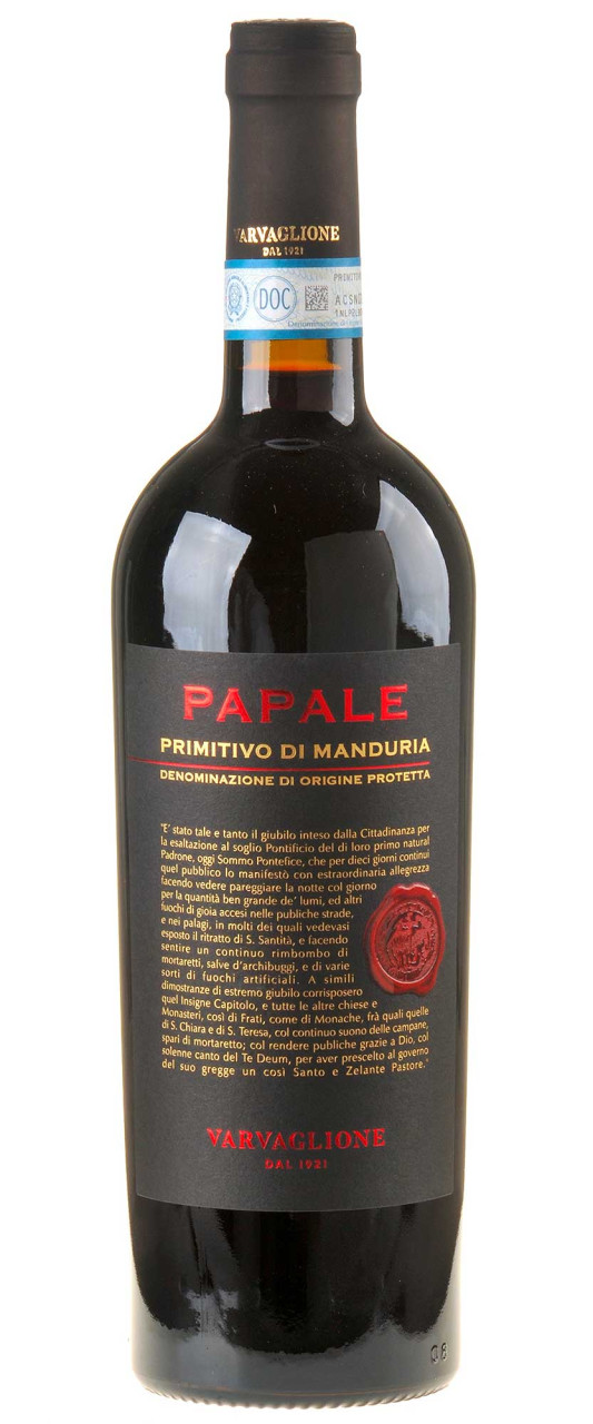 Varvaglione Papale Primitivo di Manduria 2022 von Varvaglione
