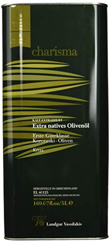 Vassilakis Estate Kreta Charisma Griechisches Extra Natives Olivenöl aus Kreta, 5L von Charisma