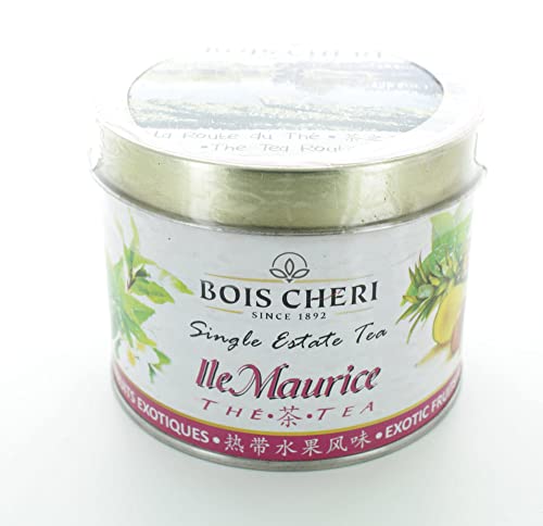 Bois Cheri Schwarztee Exotic Fruits (125g - loser Schwarztee) in nostalgischer Sammeldose von Vaynilla