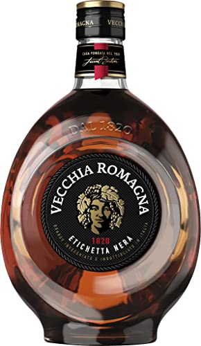 6x Vecchia Romagna Brandy Etichetta Nera Italienischer Likör 38% Vol 700ml gereift und abgefüllt in Italien von Vecchia Romagna