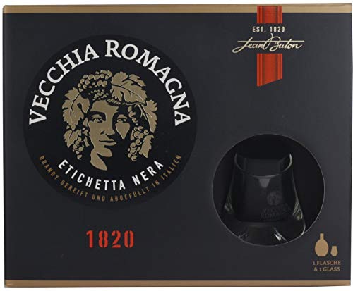 Vecchia Romagna 0,7L 38% + GP inkl. 1 Glas von Vecchia Romagna