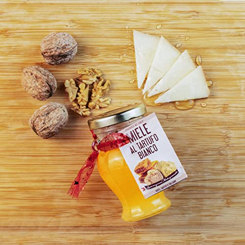 Honig mit weißen Trüffeln 120g aus Italien - weiße Trüffel - 100% natürlich von Vecchio Borgo Tartufi & Funghi