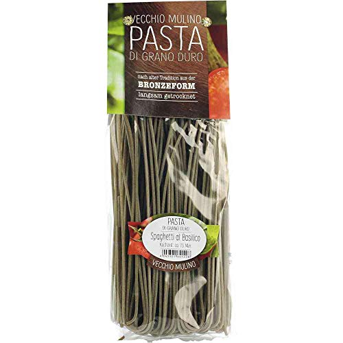 Pasta Spaghetti al Basilico Orig. italienische Pasta Vegan Vecchio Mulino Italien 250g-Pack von Vecchio Mulino