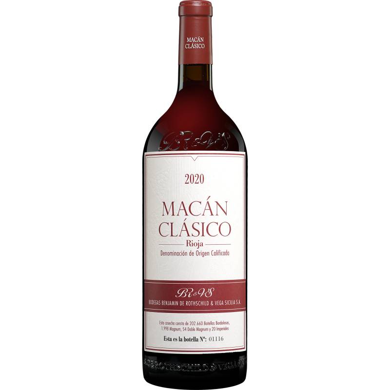 Vega Sicilia »Macán Clásico« - 1,5 L. Magnum 2020  1.5L 14% Vol. Rotwein Trocken aus Spanien von Vega Sicilia