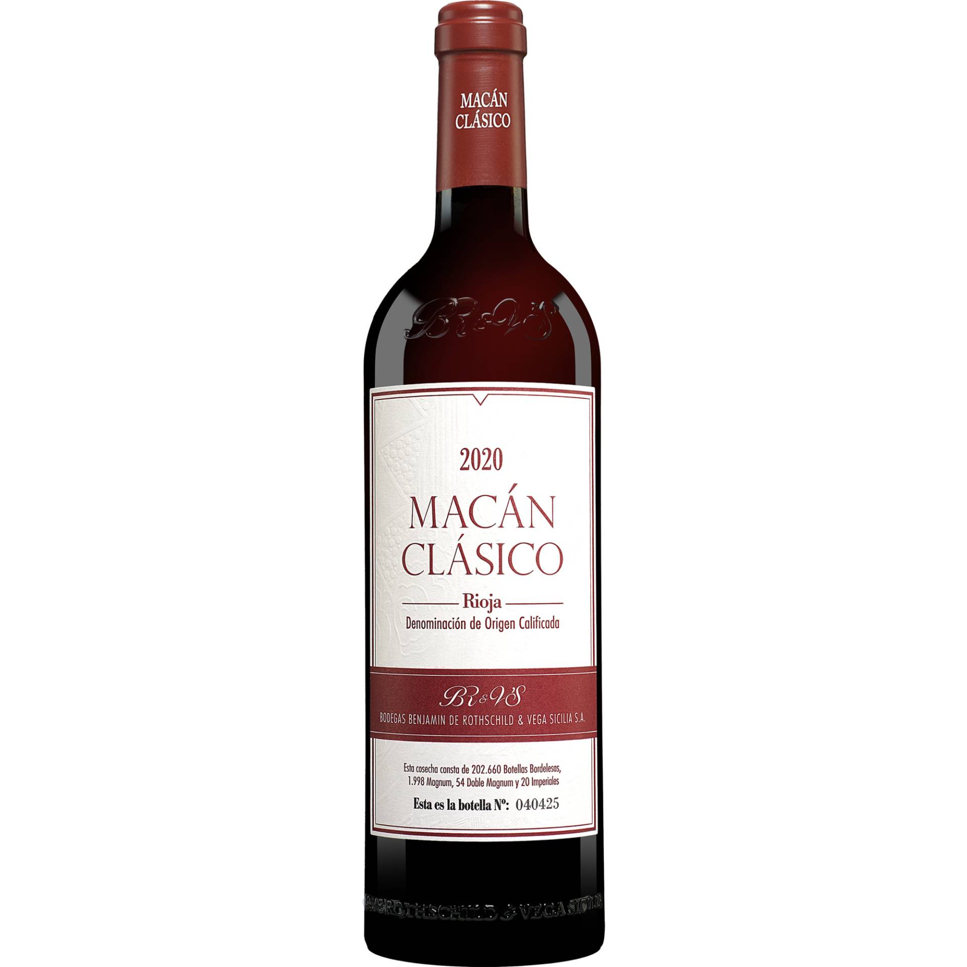 Vega Sicilia »Macán Clásico« 2020 0.75L 14% Vol. Rotwein Trocken aus Spanien Vega Sicilia »Macán Clásico« 2020 0.75L 14% Vol. Rotwein Trocken aus Spanien von Vega Sicilia