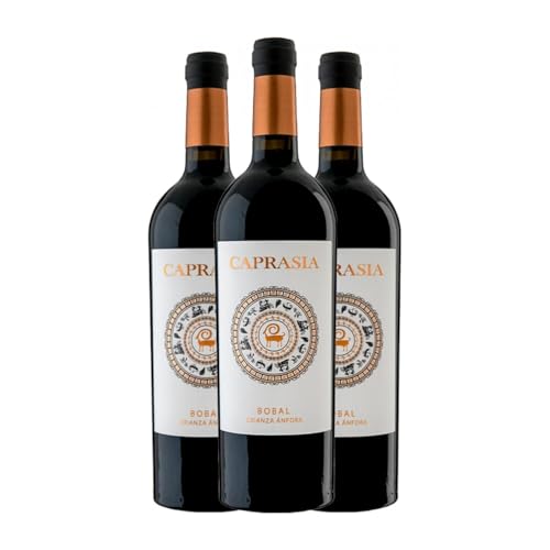 Vegalfaro Caprasia Ánfora Bobal Utiel-Requena 75 cl Rotwein (Karton mit 3 Flaschen von 75 cl) von Vegalfaro
