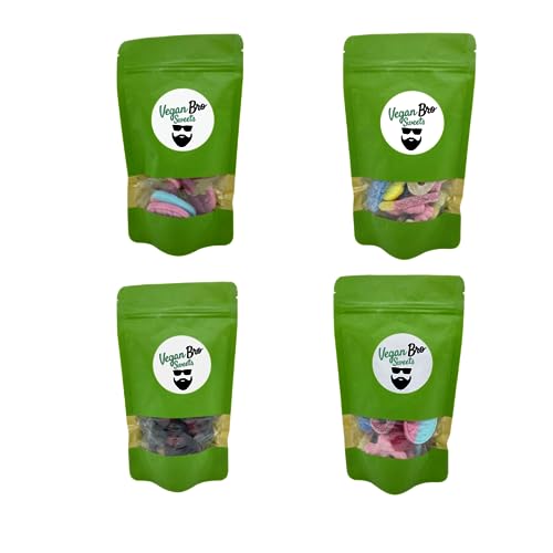 Vegan Bro MINI BAG BUNDLE I Probierpaket 4x vegane MINI BAGs in den Sorten SAUER, SÜß, GEMISCHT & LAKRITZ vegane Fruchtgummis perfekt zum verschenken Vegan Bro MINI BAG BUNDLE I Probierpaket 4x vegane MINI BAGs in den Sorten SAUER, SÜß, GEMISCHT & LAKRITZ vegane Fruchtgummis perfekt zum verschenken von Vegan Bro SWEETS