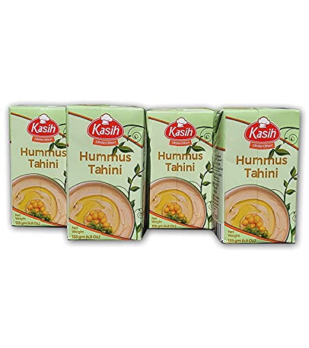 GANIOs Hummus mit Tahin 4x135g VEGAN | Vegane Kichererbsen- & Sesampaste als Dip, Aufstrich & zum Kochen | Halal Glutenfrei Laktosefrei für Allergiker GANIOs Hummus mit Tahin 4x135g VEGAN | Vegane Kichererbsen- & Sesampaste als Dip, Aufstrich & zum Kochen | Halal Glutenfrei Laktosefrei für Allergiker von Vegan
