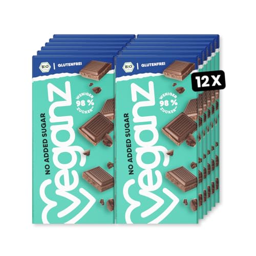 BIO Veganz No Added Sugar 12er Pack | 12 x 80g | vegan | plastikfrei BIO Veganz No Added Sugar 12er Pack | 12 x 80g | vegan | plastikfrei von Veganz Mililk