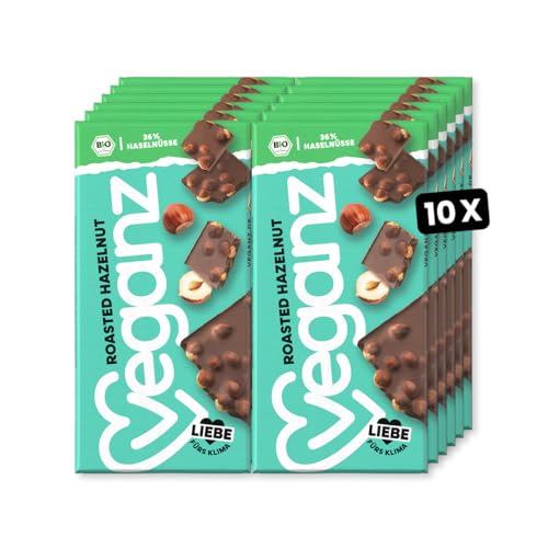 Veganz BIO Roasted Hazelnut - Vegane Schokolade mit gerösteten Haselnüssen Knackig Vegan - 10 x 90g Veganz BIO Roasted Hazelnut - Vegane Schokolade mit gerösteten Haselnüssen Knackig Vegan - 10 x 90g von Veganz