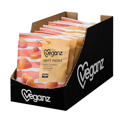 Veganz Fruity Peaches 10er Pack | 10 x 100g | Pfirsich-Geschmack | fruchtig-zart Veganz Fruity Peaches 10er Pack | 10 x 100g | Pfirsich-Geschmack | fruchtig-zart von Veganz