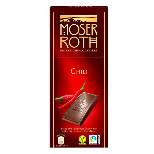 Veggie Moser Roth Chili (Vegane Schokolade laktosefrei mit Chili) 125g von Veggie
