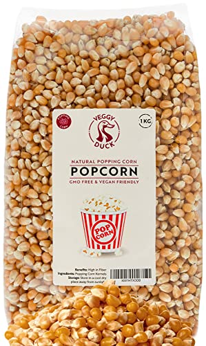 Popcorn Mais (1Kg) | Popcorn X-Large-Pack 1Kg | GMO Frei | Mais Von Veggy Duck von Veggy Duck