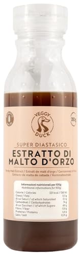 Veggy Duck - Diastatisches Gerstenmalz in Paste (350g) | Ideal zum Brotbacken | Natürlicher Mehlzusatz für bessere Hefegärung und Bräunung | Made in Italy von Veggy Duck