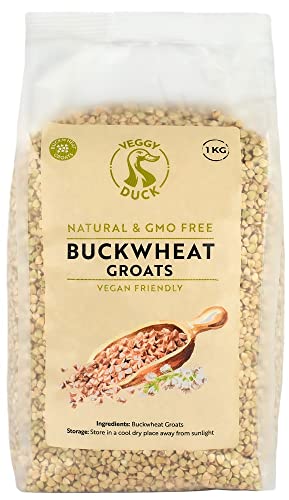 Veggy Duck - Geschälter Buchweizen (1Kg) | Roh | Nicht Wärmebehandelt | Vegan | Keine GVO von Veggy Duck