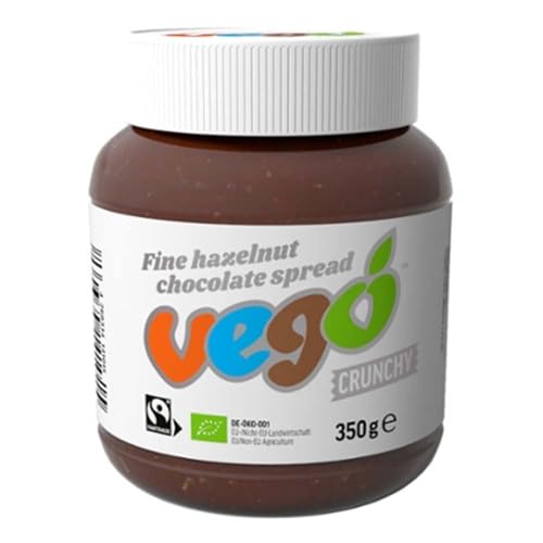 Vego Crunchy, Haselnuss Schokolade Aufstrich, 350g (12) von Vego