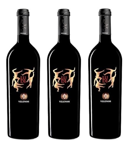 3x 0,75l - 2019er - Velenosi - Ludi - Rosso - Offida D.O.C.G. - Marché - Italien - Rotwein trocken von Velenosi