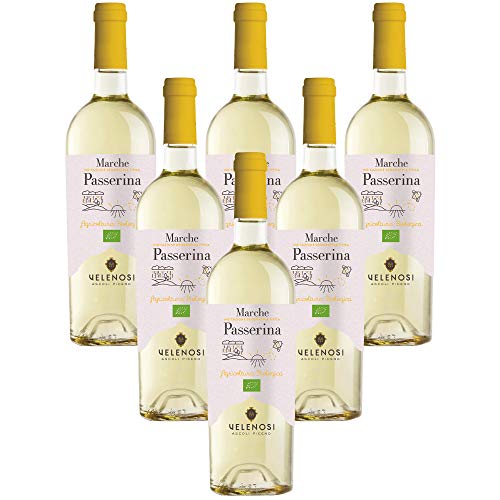 Passerina Marche Wein I.G.T. Italienischer weißer Bio-Wein (6 flaschen 75 cl.) von Velenosi