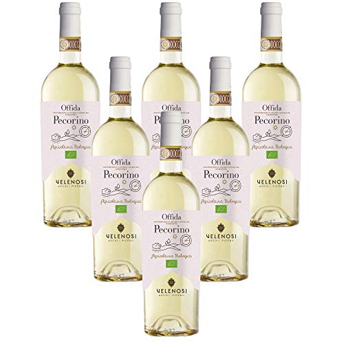 Pecorino Offida D.O.C.G. Italienischer weißer Bio-Wein (6 flaschen 75 cl.) von Velenosi
