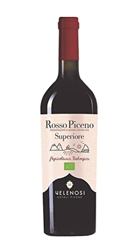 VELENOSI-Weine Bio-Wein Rosso Piceno Superiore DOC Italienischer Rotwein (1 flasche 75 cl.) von Velenosi
