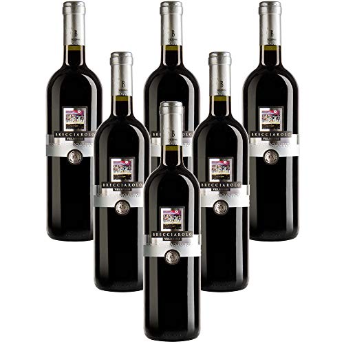 VELENOSI-Weine - Marke Brecciarolo Rosso Piceno D.O.C. Superiore Italienischer Rotwein (6 flaschen 75 cl.) von Velenosi