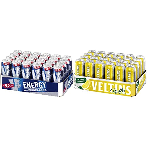 V+ Energy Biermischgetränk, EINWEG (24 x 0.5 l Dose) & VELTINS Radler, EINWEG (24 x 0.5 l Dose) von Veltins V+