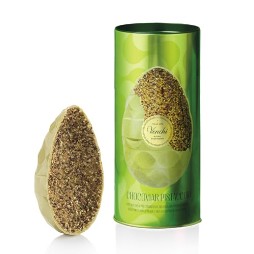 Venchi - Chocoviar Pistazien-Schokoladenei, Pistazien-Schokoladengeschmack, mit Pistazienkrümeln, Toffee und Kakaobohnen, mit Überraschung, Glutenfrei, 330 gr, Osterkollektion Venchi - Chocoviar Pistazien-Schokoladenei, Pistazien-Schokoladengeschmack, mit Pistazienkrümeln, Toffee und Kakaobohnen, mit Überraschung, Glutenfrei, 330 gr, Osterkollektion von Venchi
