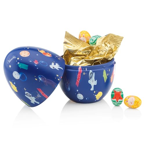 Venchi - Eiförmige Spardose aus Blech mit 9 Schokoladeneiern, Verschiedene Geschmacksrichtungen mit Pistazien, Mandeln und "Piemont-Haselnüss", Glutenfrei, 100 gr, Osterkollektion, Geschenkidee Venchi - Eiförmige Spardose aus Blech mit 9 Schokoladeneiern, Verschiedene Geschmacksrichtungen mit Pistazien, Mandeln und "Piemont-Haselnüss", Glutenfrei, 100 gr, Osterkollektion, Geschenkidee von Venchi