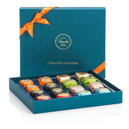 Venchi – Geschenkbox mit sortierten Chocoviar-Pralinen, 318 g - 7 verschiedene Geschmacksrichtungen – Glutenfrei - Geschenkidee Venchi – Geschenkbox mit sortierten Chocoviar-Pralinen, 318 g - 7 verschiedene Geschmacksrichtungen – Glutenfrei - Geschenkidee von Venchi