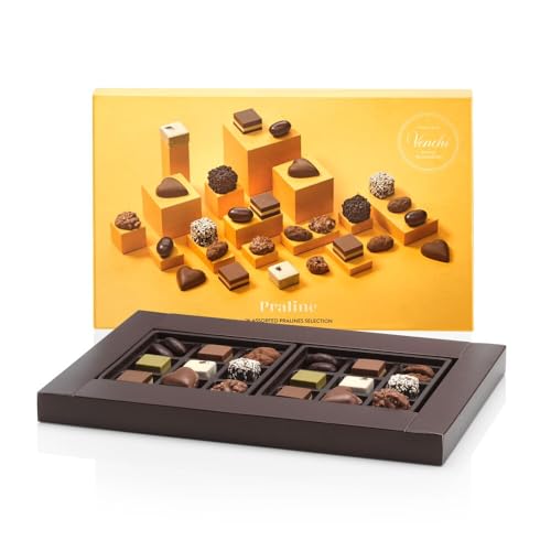 Venchi – Gourmet-Geschenkbox mit Auswahl an verschiedenen Mini-Pralinen, 210 g – Geschenkidee – Glutenfrei Venchi – Gourmet-Geschenkbox mit Auswahl an verschiedenen Mini-Pralinen, 210 g – Geschenkidee – Glutenfrei von Venchi