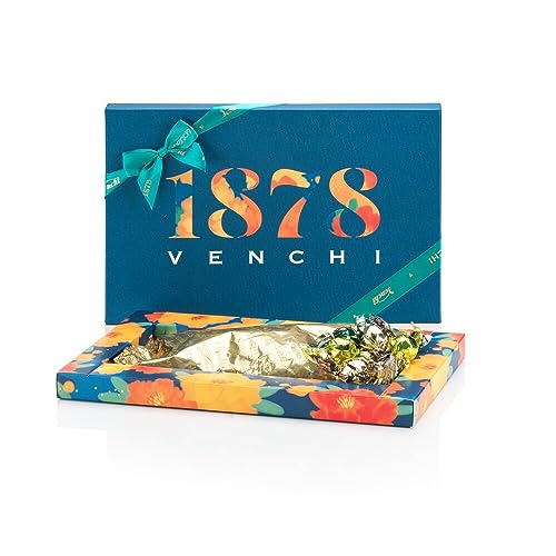 Venchi - Heritage-Kollektion- Blaue Geschenkpackung mit Perlen-Pralinenmischung, 230 g - Geschenkidee - Glutenfrei von Venchi