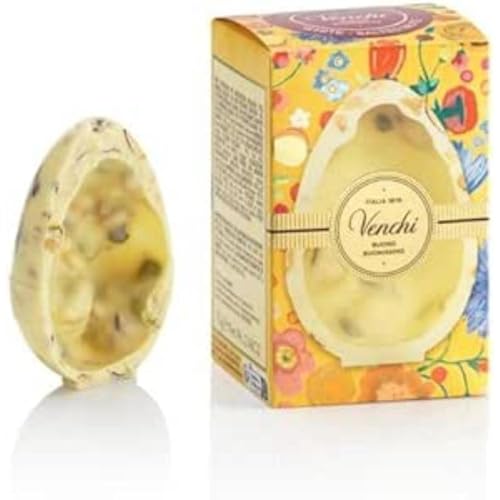 Venchi - Mignon-Ei weiß gesalzen - mit Pistazien, Mandeln und IGP-Haselnüssen aus dem Piemont, 70 g - Geschenkidee - glutenfrei von Venchi