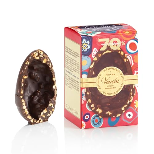Venchi - Mignon-Schokoladen-Ei, 70% Extra Dunkler Gourmet-Geschmack mit "Piemont-Haselnüss", 70 gr, Glutenfrei, Vegan, Ohne Überraschung, Osterkollektion, Geschenkidee Venchi - Mignon-Schokoladen-Ei, 70% Extra Dunkler Gourmet-Geschmack mit "Piemont-Haselnüss", 70 gr, Glutenfrei, Vegan, Ohne Überraschung, Osterkollektion, Geschenkidee von Venchi