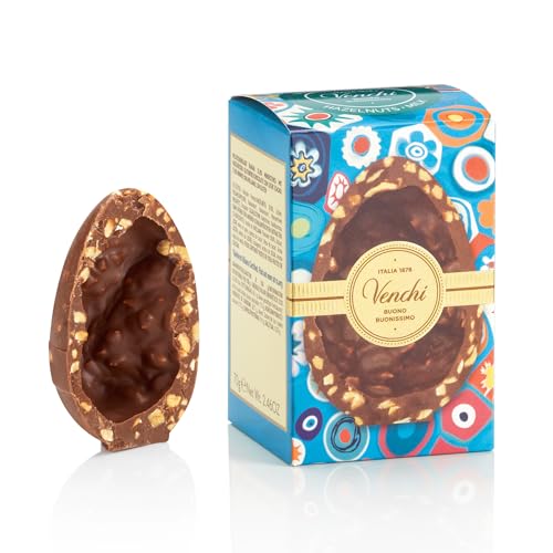 Venchi - Mignon-Schokoladen-Ei, Gourmet-Milchschokoladengeschmack mit "Piemont-Haselnüss", 70 gr, Glutenfrei, ohne Überraschung, Osterkollektion, Geschenkidee Venchi - Mignon-Schokoladen-Ei, Gourmet-Milchschokoladengeschmack mit "Piemont-Haselnüss", 70 gr, Glutenfrei, ohne Überraschung, Osterkollektion, Geschenkidee von Venchi