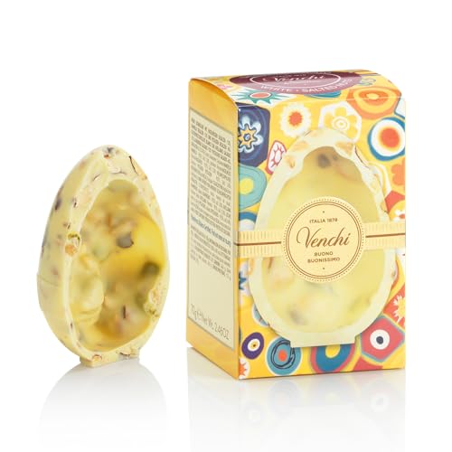 Venchi - Mignon-Schokoladenei, Herzhafter Gourmet-Geschmack Weißer Schokolade mit Mandeln, Pistazien und "Piemont-Haselnüss", 70 gr, Glutenfrei, ohne Überraschung, Osterkollektion, Geschenkidee Venchi - Mignon-Schokoladenei, Herzhafter Gourmet-Geschmack Weißer Schokolade mit Mandeln, Pistazien und "Piemont-Haselnüss", 70 gr, Glutenfrei, ohne Überraschung, Osterkollektion, Geschenkidee von Venchi